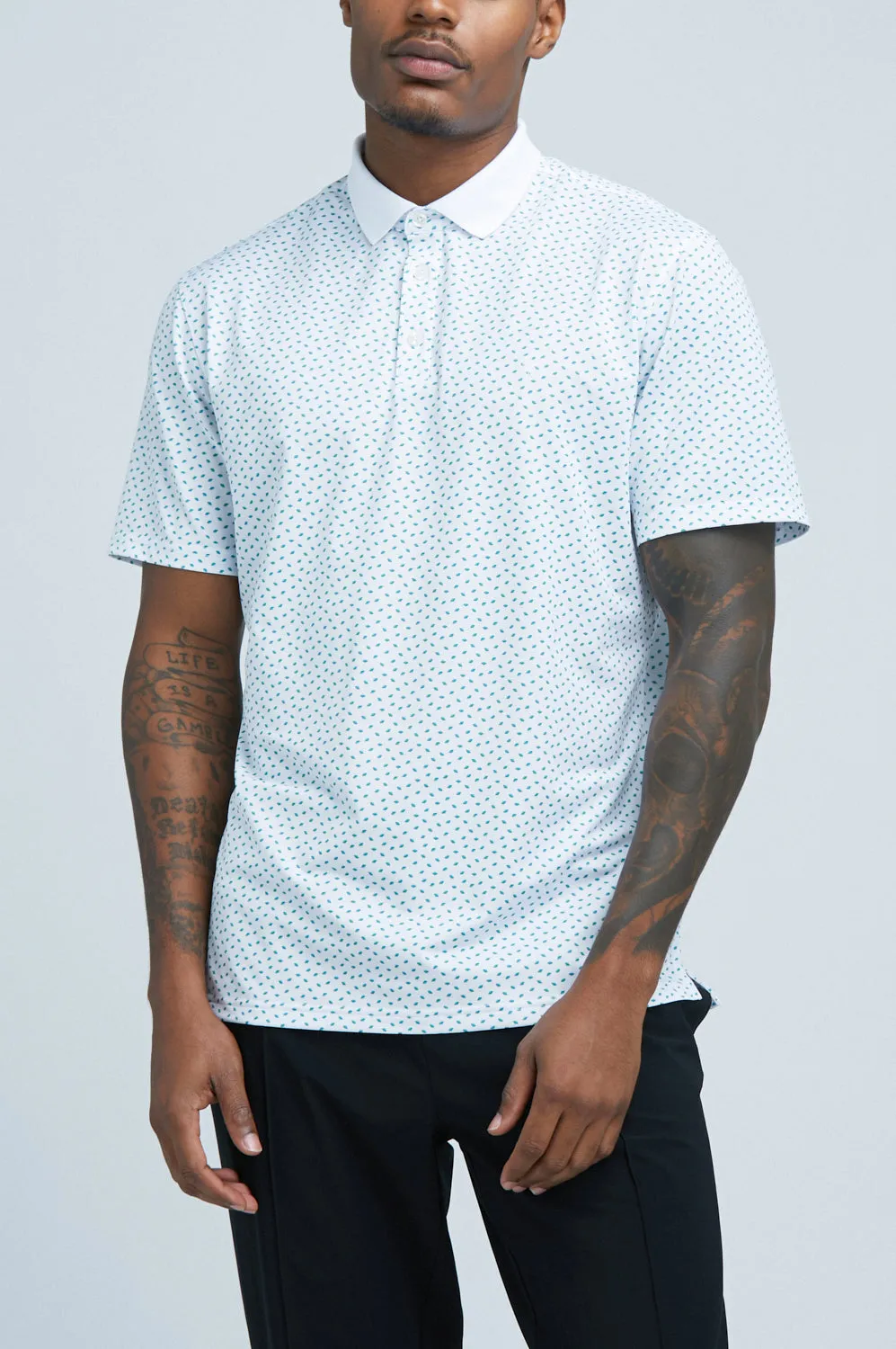 Oceaya Polo Classic Fit Teal Saturn sold by State of Matter