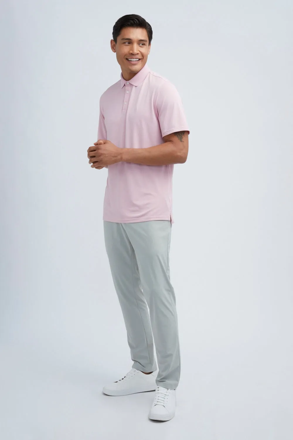Oceaya Polo Classic Fit Cameo Pink sold by State of Matter product image thumbnail 3
