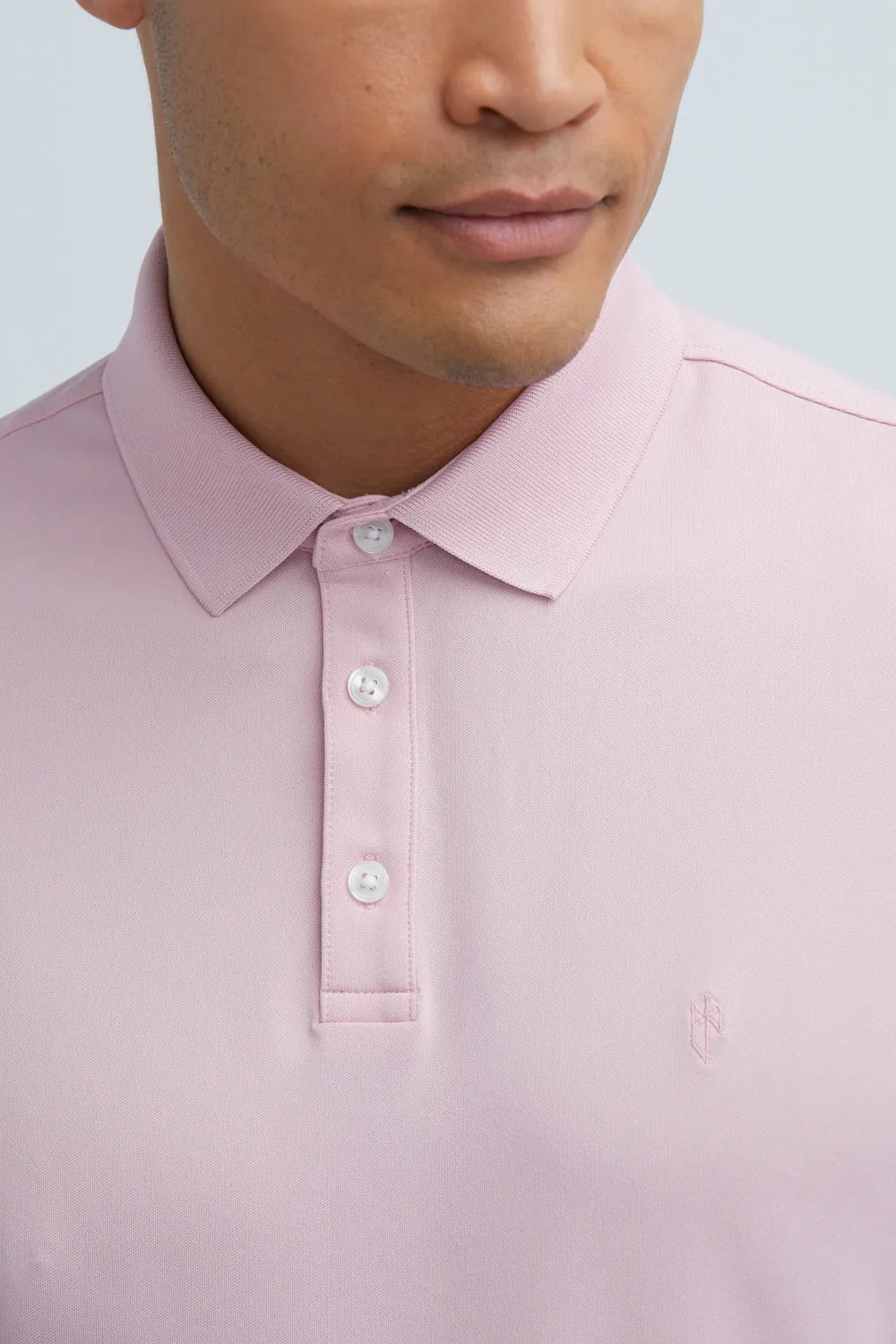 Oceaya Polo Classic Fit Cameo Pink sold by State of Matter product image thumbnail 5