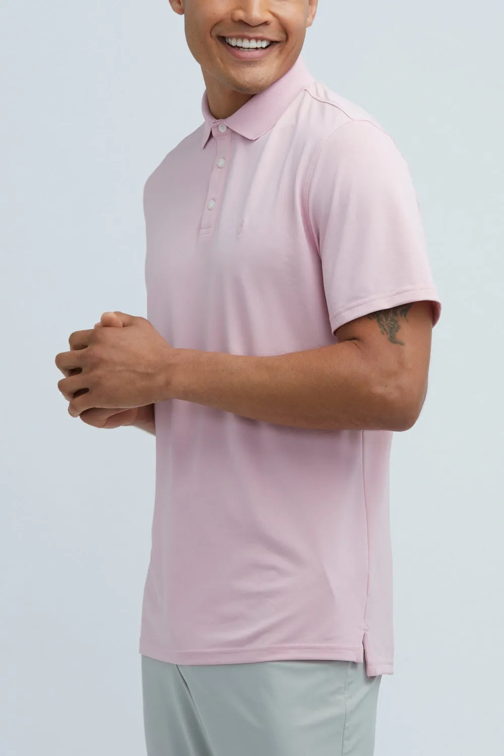 Oceaya Polo Classic Fit Cameo Pink sold by State of Matter product image thumbnail 2