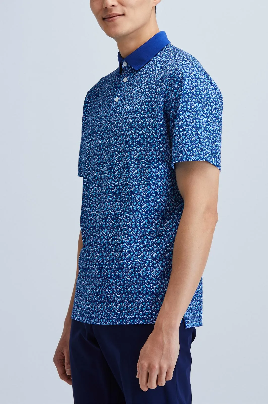 Oceaya Polo Classic Fit Floral Blue sold by State of Matter product image thumbnail 5