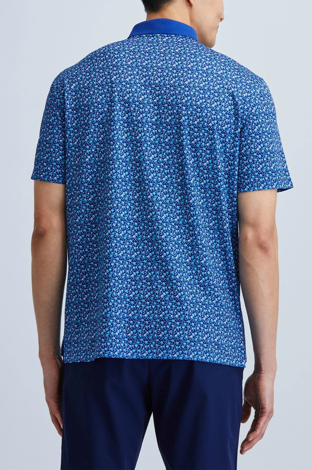 Oceaya Polo Classic Fit Floral Blue sold by State of Matter product image thumbnail 3