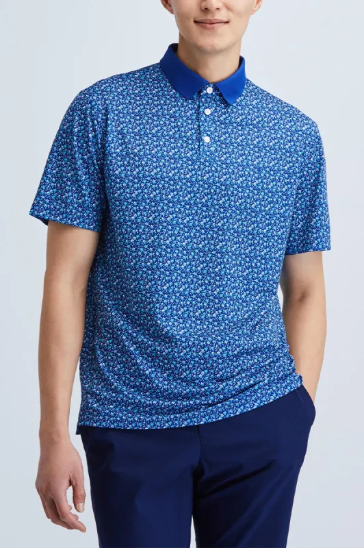 Oceaya Polo Classic Fit Floral Blue sold by State of Matter