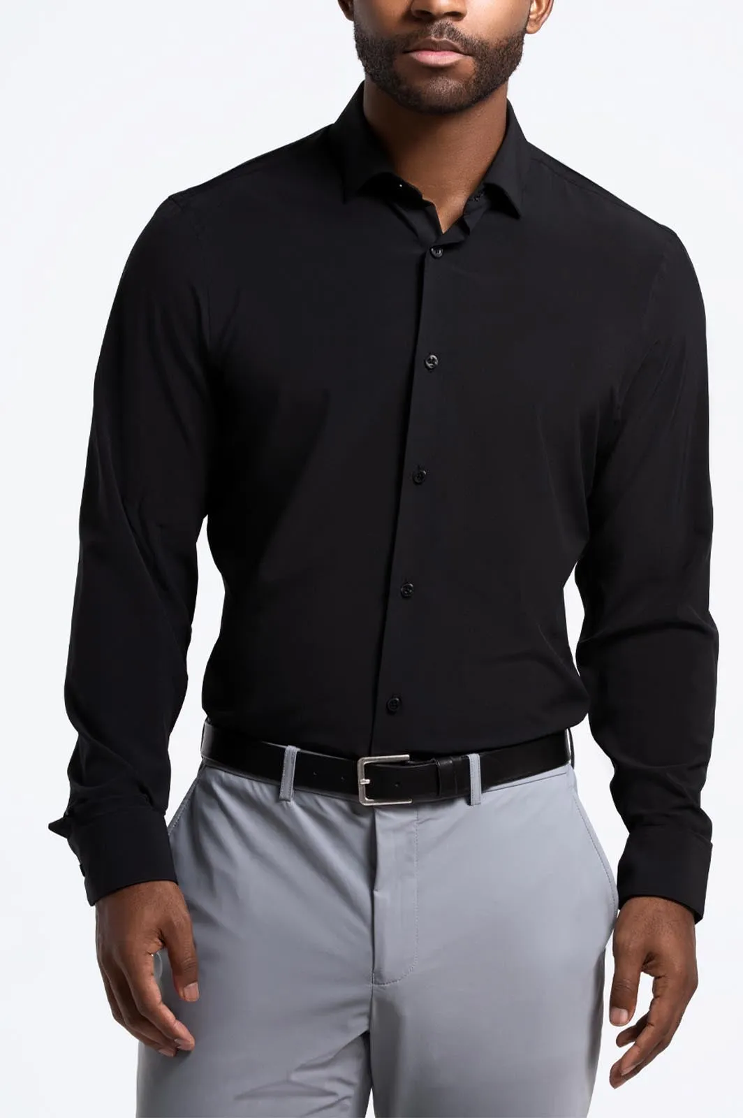 Phoenix Long Sleeve Button Up Shirt Black sold by State of Matter