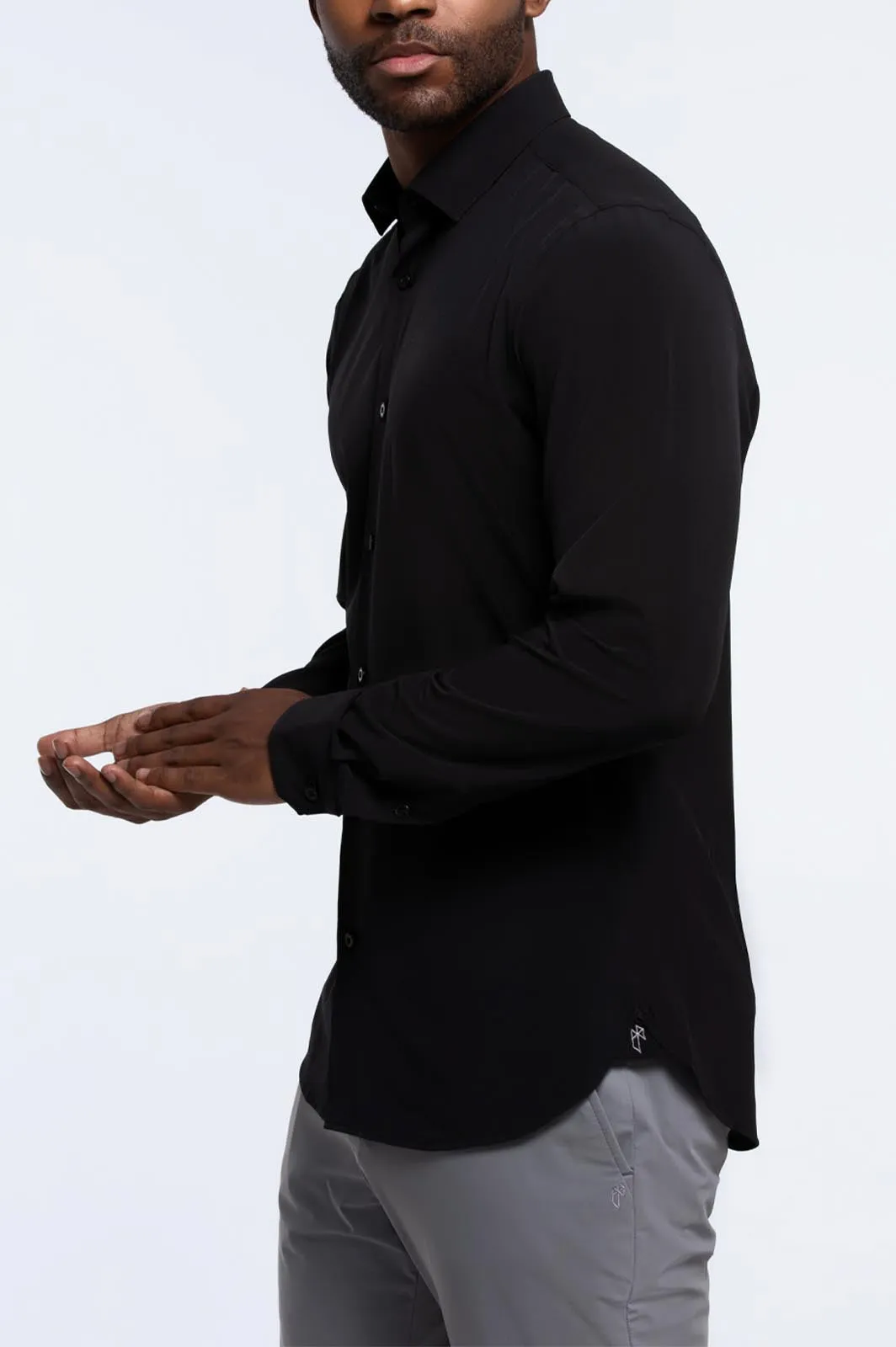 Phoenix Long Sleeve Button Up Shirt Black sold by State of Matter product image thumbnail 2