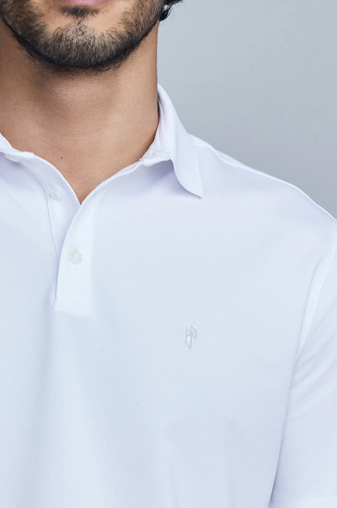 Oceaya Polo Slim Fit White sold by State of Matter product image thumbnail 2