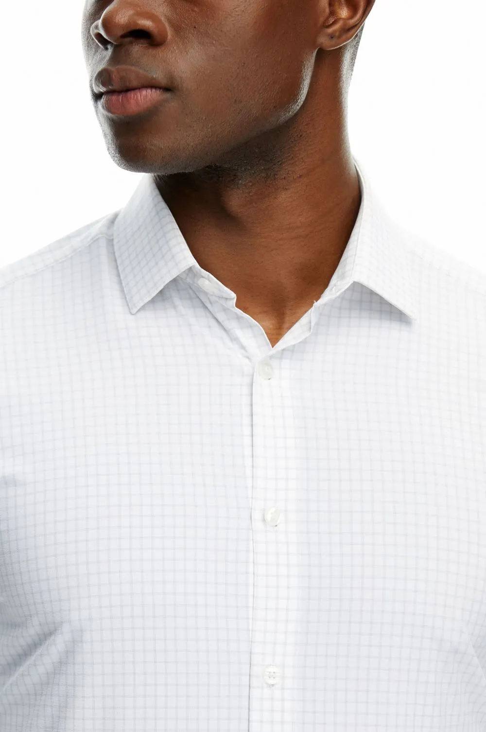 Phoenix Long Sleeve Button Up Shirt Grey Check sold by State of Matter product image thumbnail 5