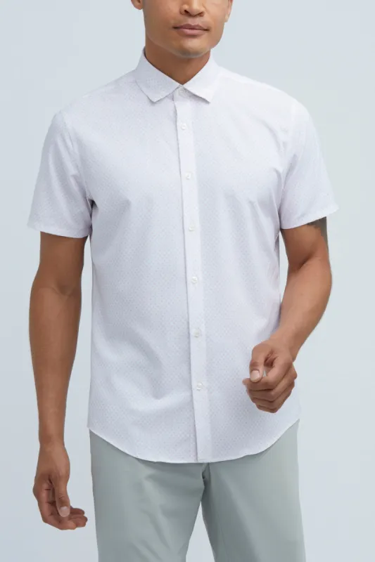 Phoenix Short Sleeve White Pink Dot made by State of Matter