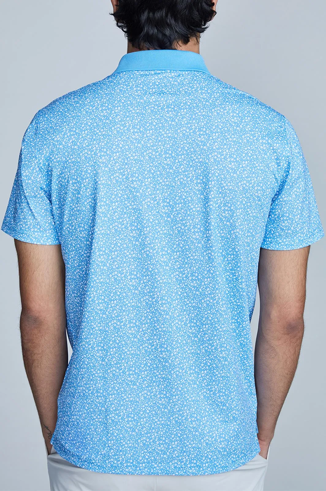 Oceaya Polo Slim Fit Blue Floral sold by State of Matter product image thumbnail 3