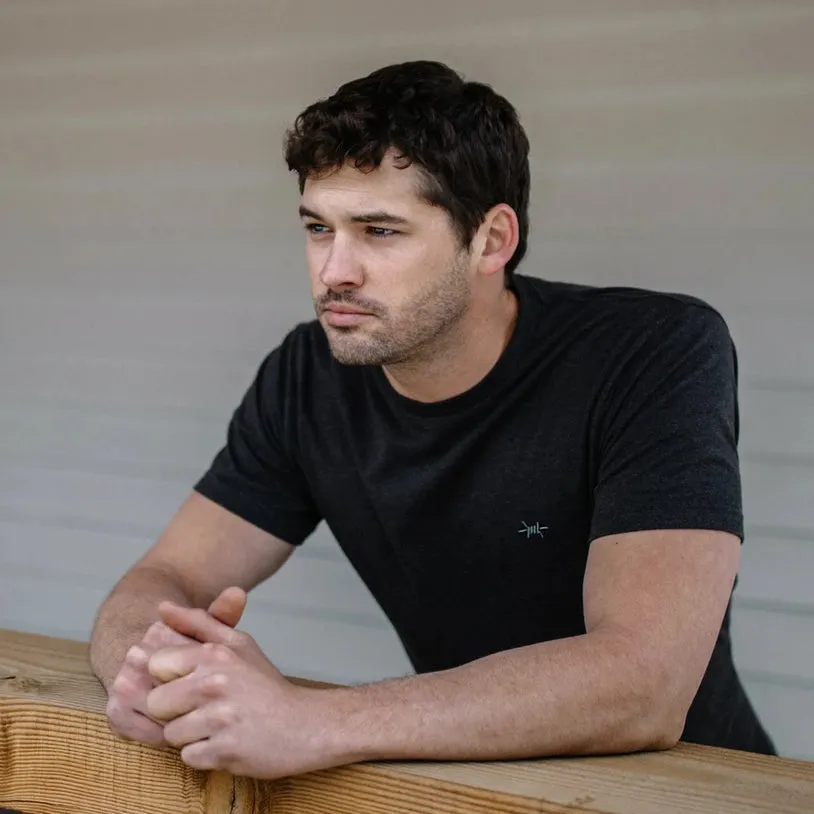 Performance Hybrid Tee - Heather Graphite sold by Texas Standard product image thumbnail 3