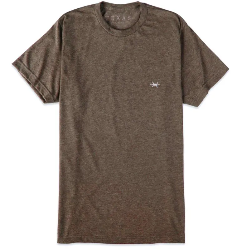Performance Hybrid Tee - Heather Brown sold by Texas Standard