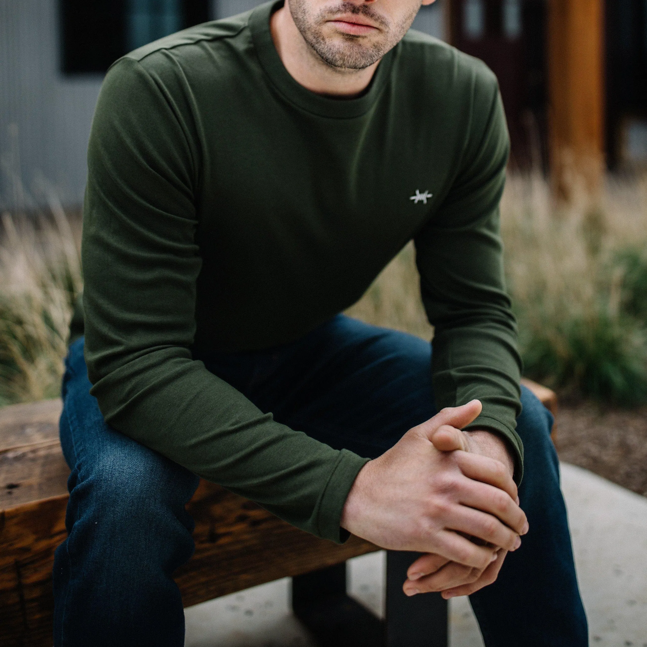 Standard Long-Sleeve Tee - Hunter Green sold by Texas Standard product image thumbnail 3