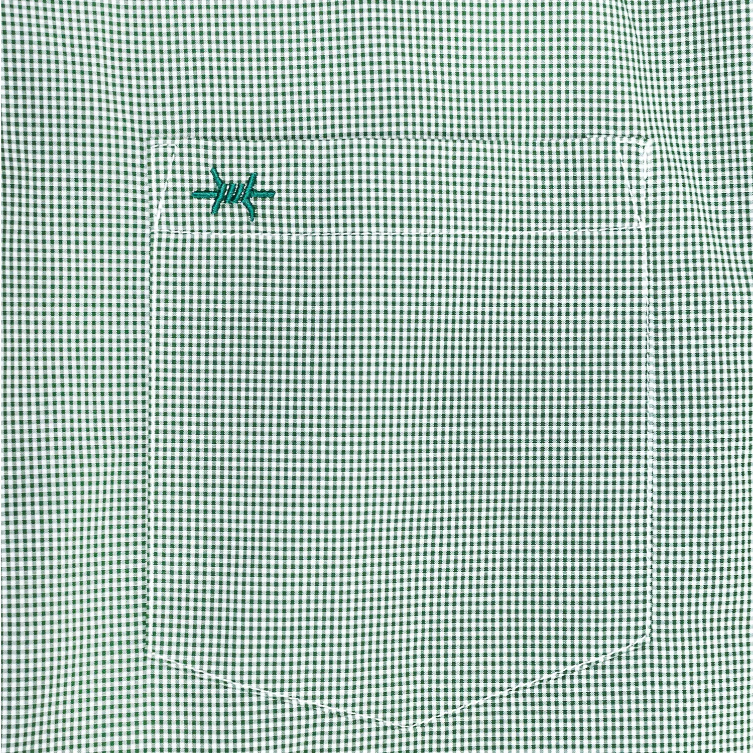 Gameday Sport Shirt - Green Microcheck sold by Texas Standard product image thumbnail 4