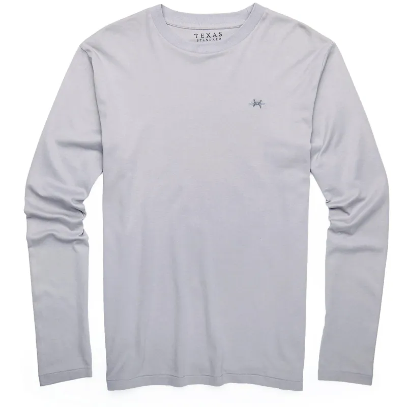 Standard Long-Sleeve Tee - Mockingbird Gray sold by Texas Standard