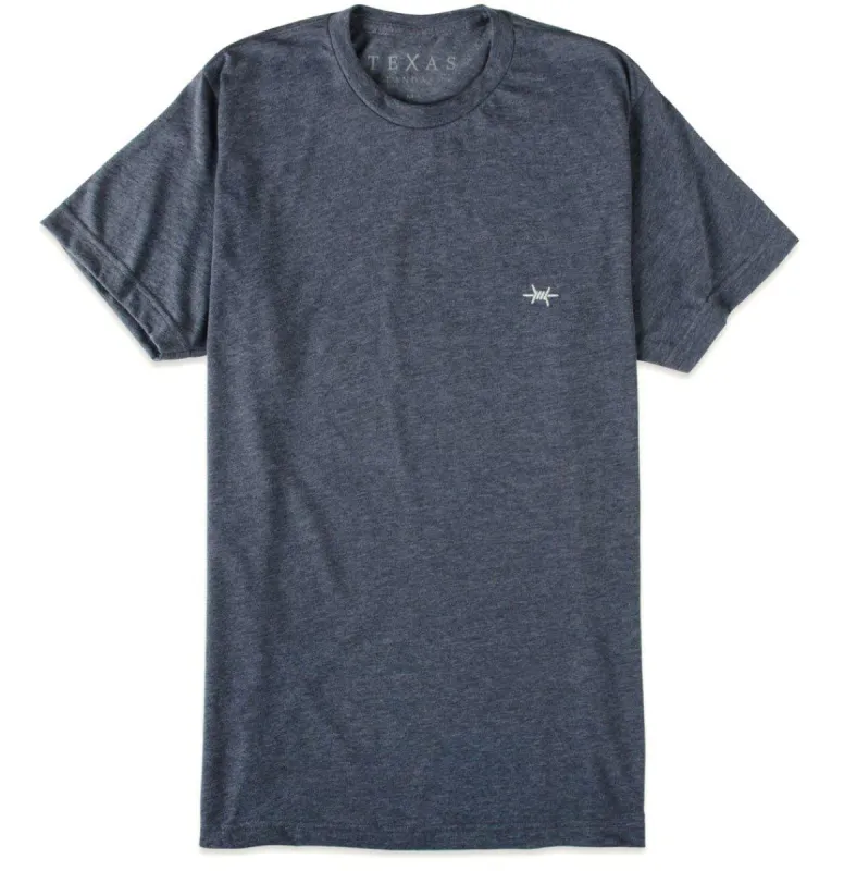 Performance Hybrid Tee - Heather Navy sold by Texas Standard