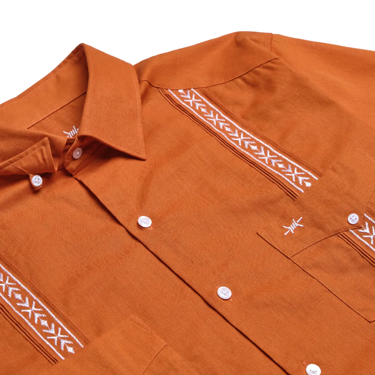 Tejas Guayabera - Burnt Orange sold by Texas Standard product image thumbnail 2