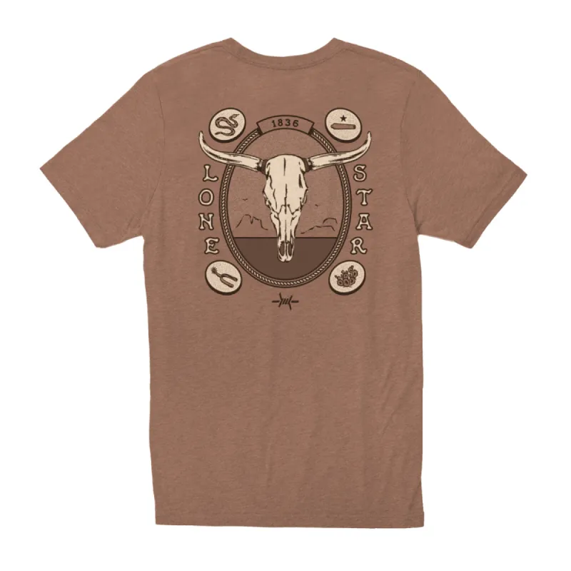 Heritage Printed Tee - Skull sold by Texas Standard