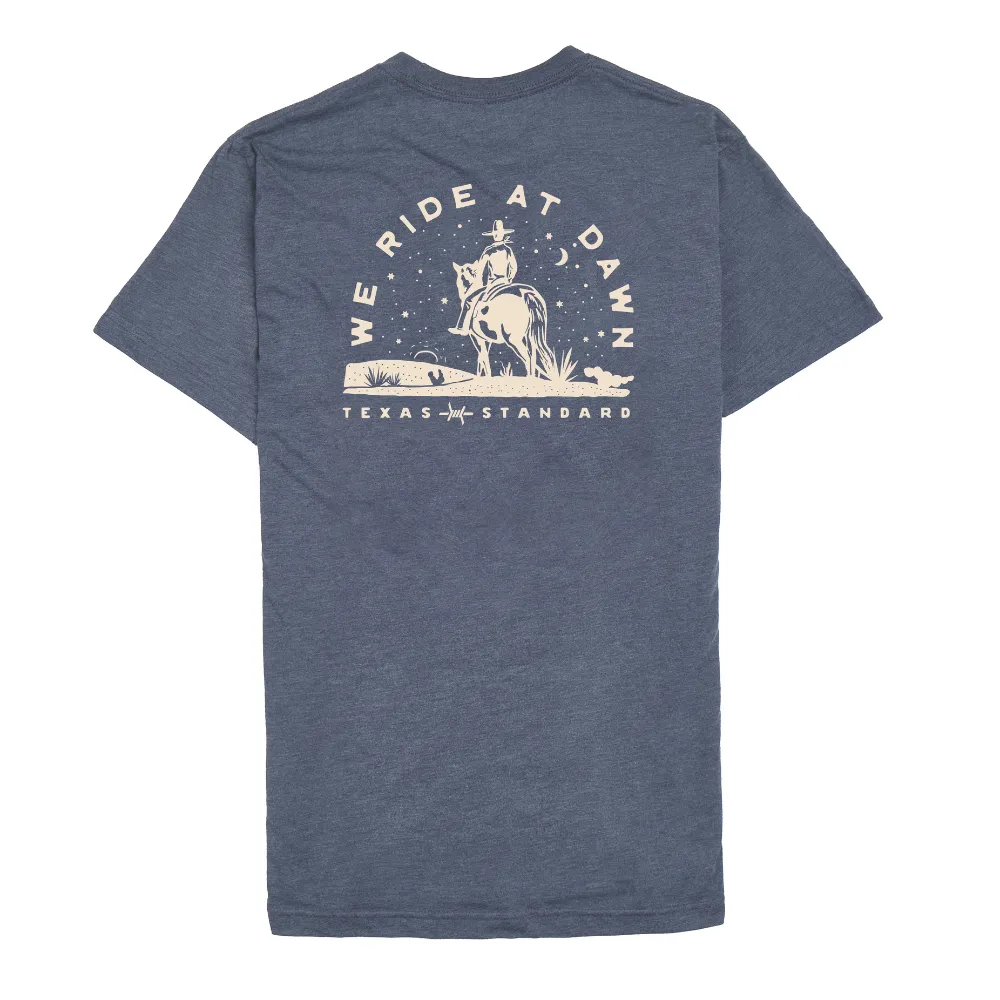 Heritage Printed Tee - Ride at Dawn sold by Texas Standard