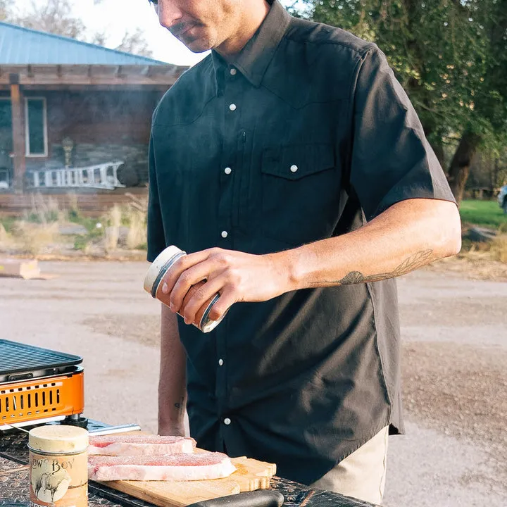 Western Field Shirt Short Sleeve - Cannon Black sold by Texas Standard product image thumbnail 4