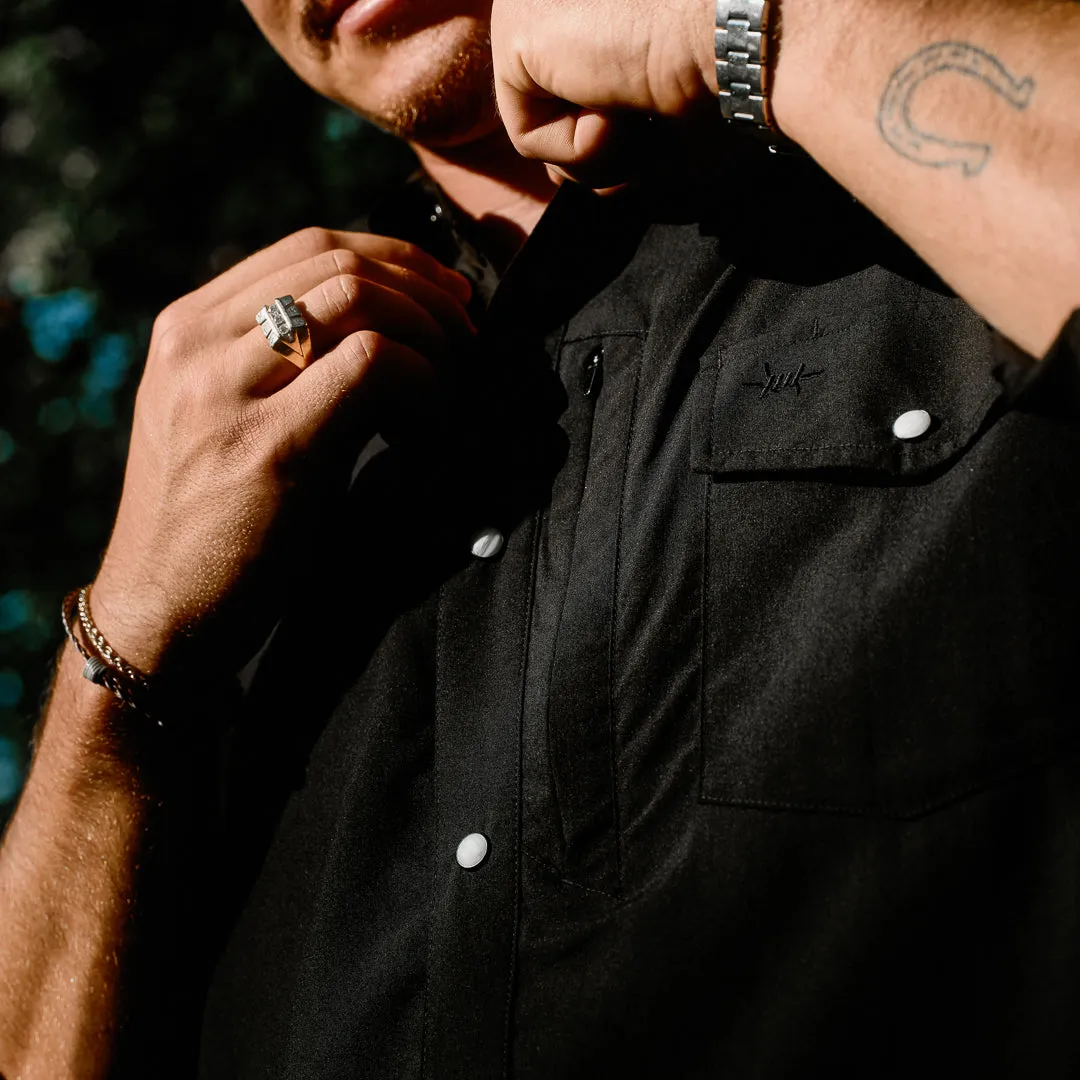 Western Field Shirt Short Sleeve - Cannon Black sold by Texas Standard product image thumbnail 3