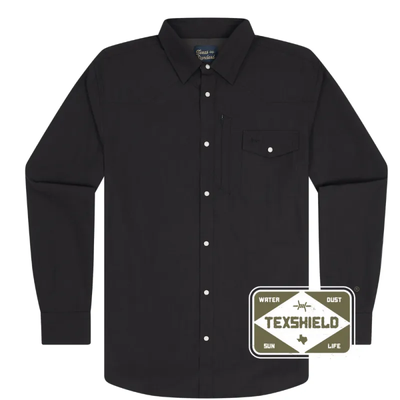 Western Field Shirt - Cannon Black sold by Texas Standard