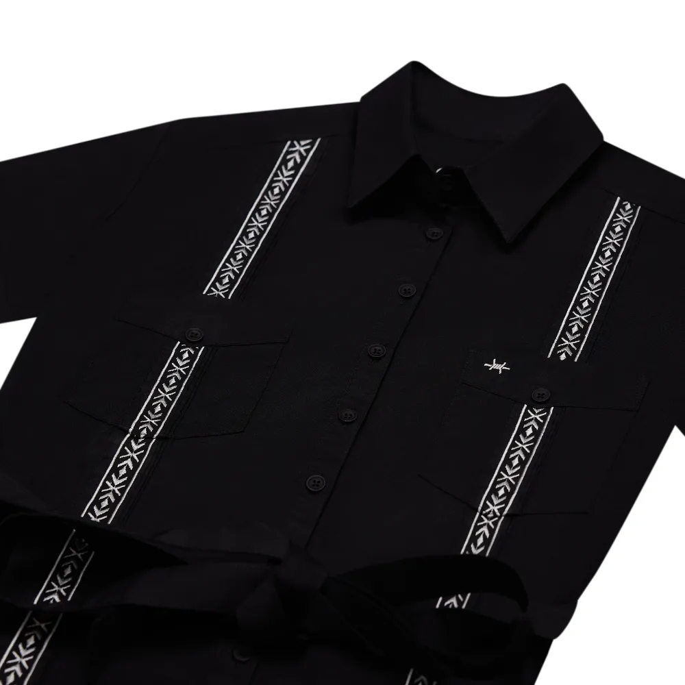 Tejas Guayabera Dress - Diablo Plata sold by Texas Standard product image thumbnail 3