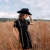 Tejas Guayabera Dress - Diablo Plata sold by Texas Standard