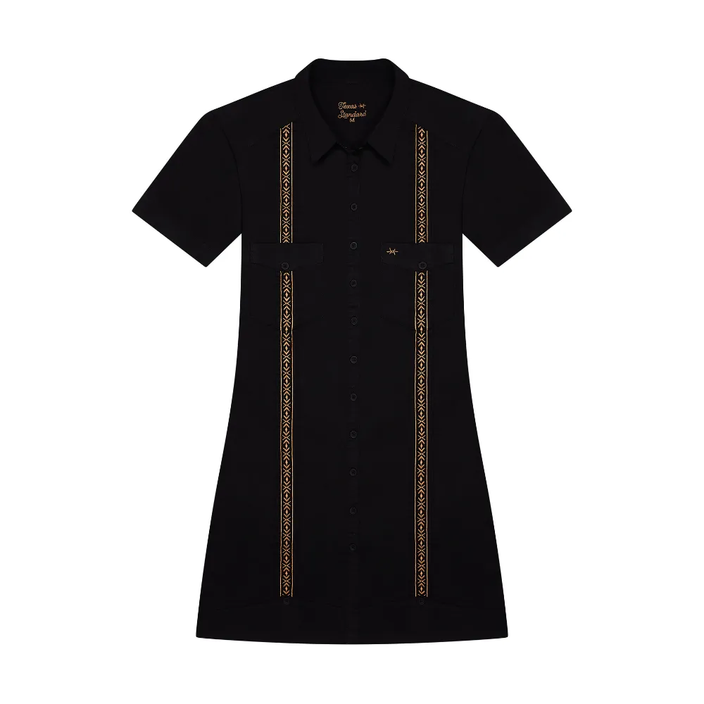 Tejas Guayabera Dress - Diablo Oro sold by Texas Standard product image thumbnail 2