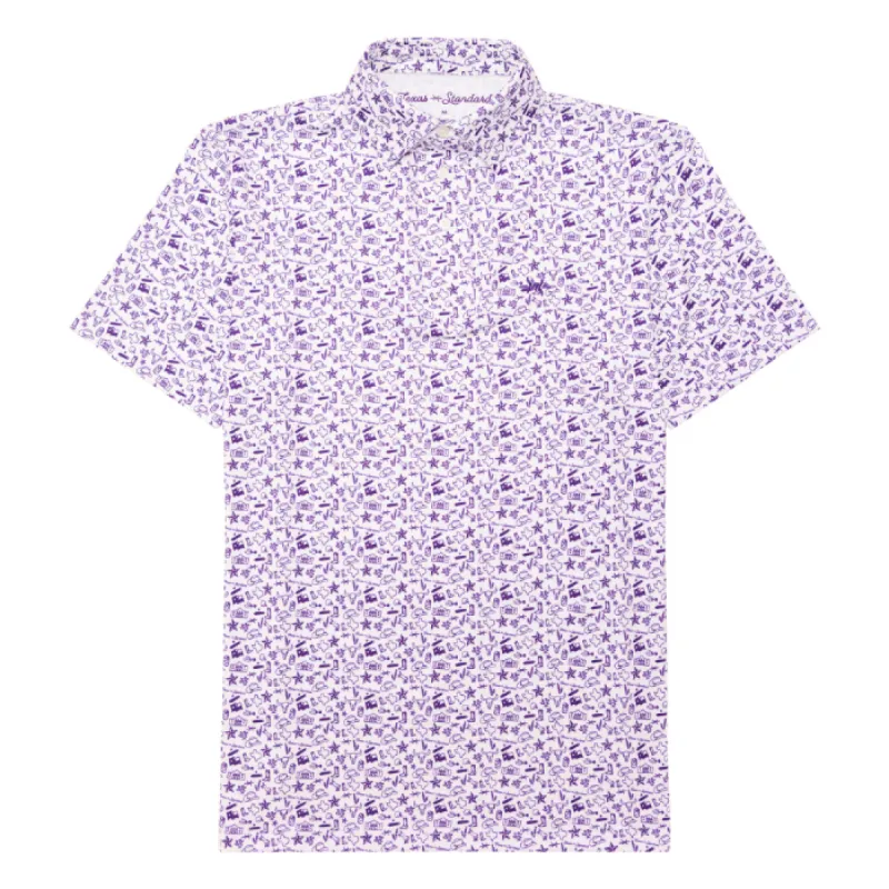 Texas Traditions Polo - Purple sold by Texas Standard