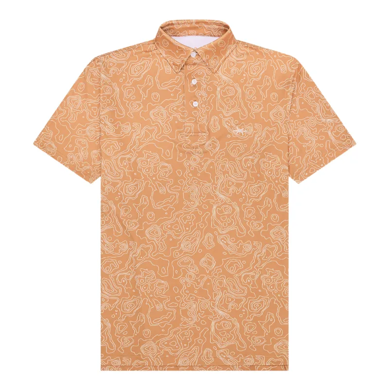 Big Bend Topo Polo - Burnt Orange sold by Texas Standard