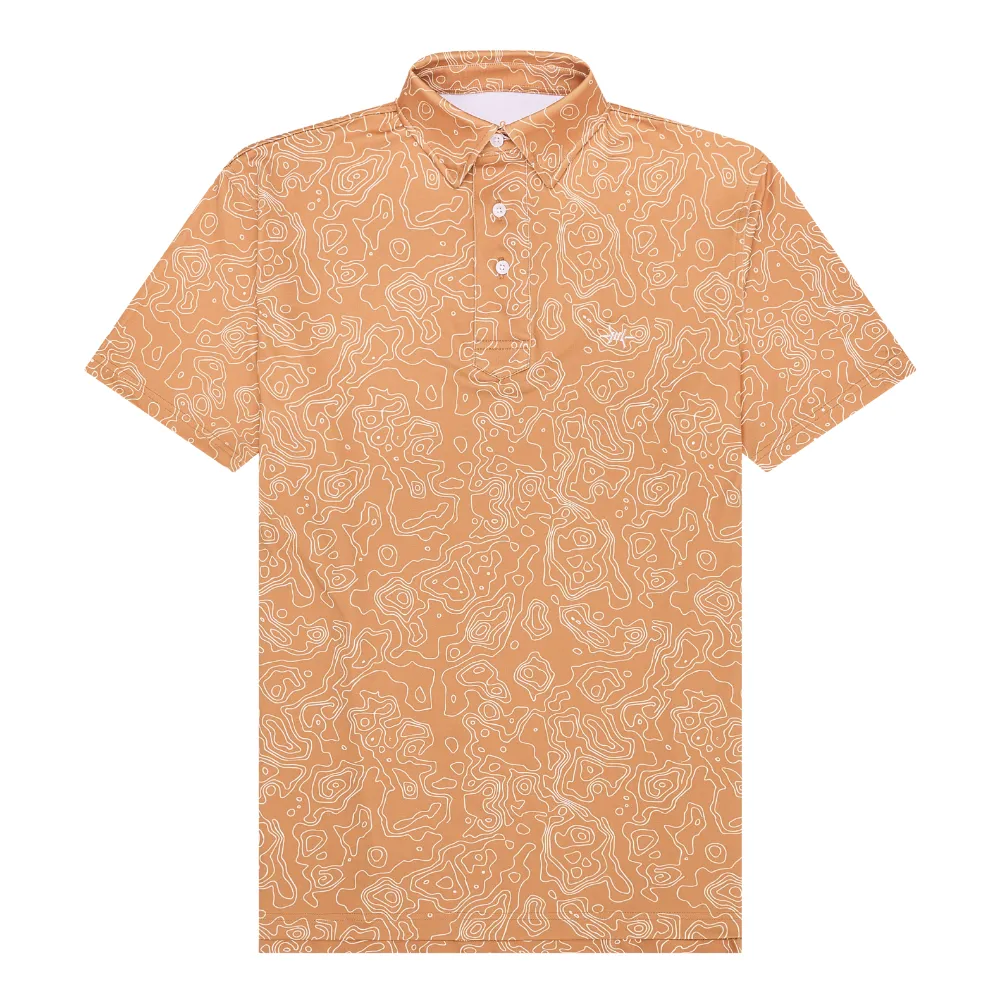 Traditions Polo - Big Bend Topo Burnt Orange sold by Texas Standard