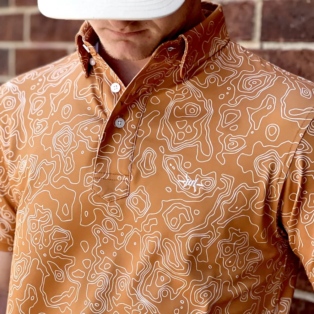 Traditions Polo - Big Bend Topo Burnt Orange sold by Texas Standard product image thumbnail 3