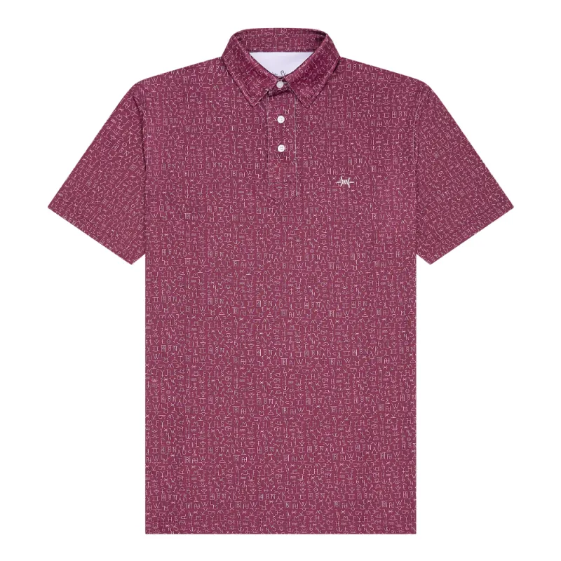Chisholm Traditions Polo - Maroon sold by Texas Standard