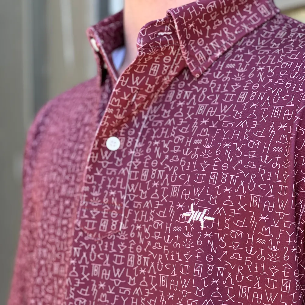 Traditions Polo - Chisholm Maroon sold by Texas Standard product image thumbnail 3