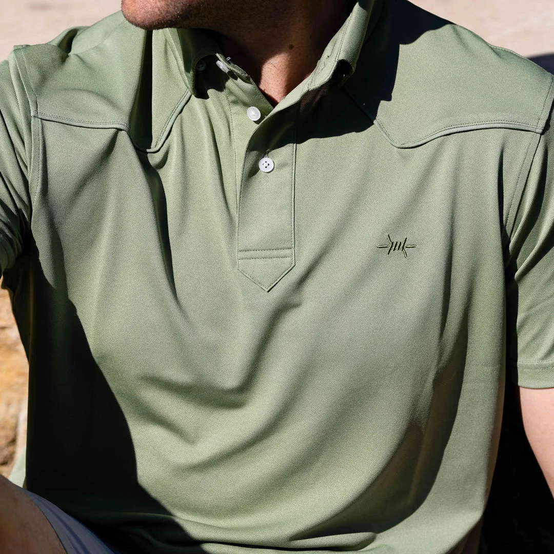 Lariat Western Polo - Sage sold by Texas Standard product image thumbnail 4