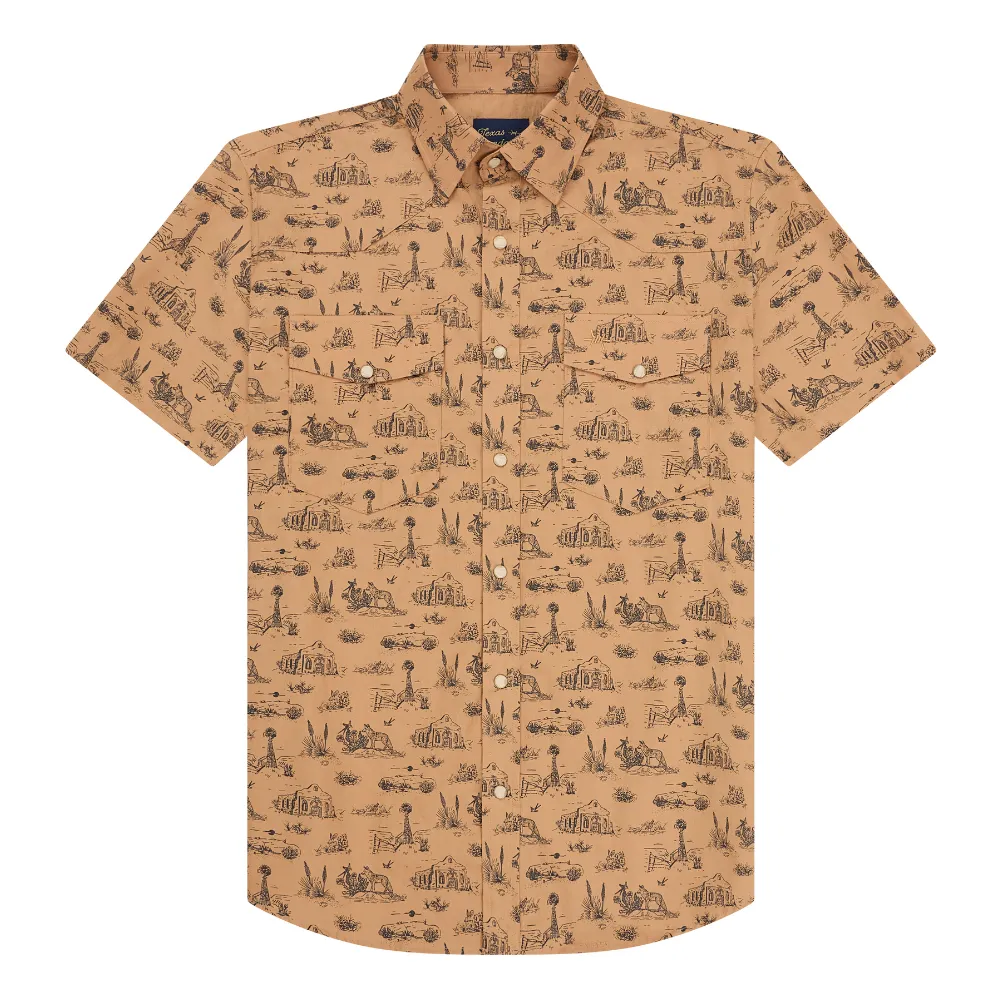 Signature Pearl Snap - West Texas Toile sold by Texas Standard