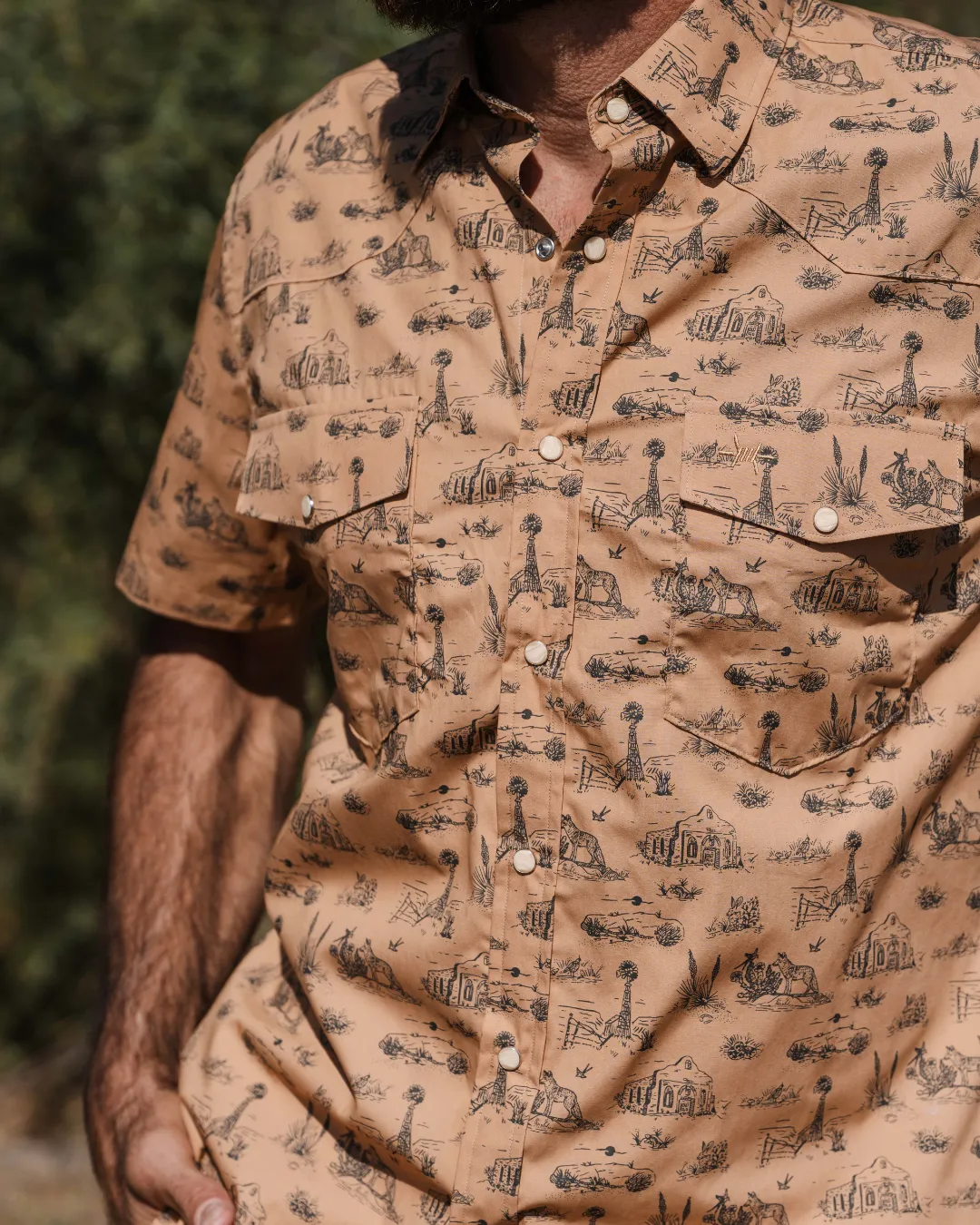 Signature Pearl Snap - West Texas Toile sold by Texas Standard product image thumbnail 4