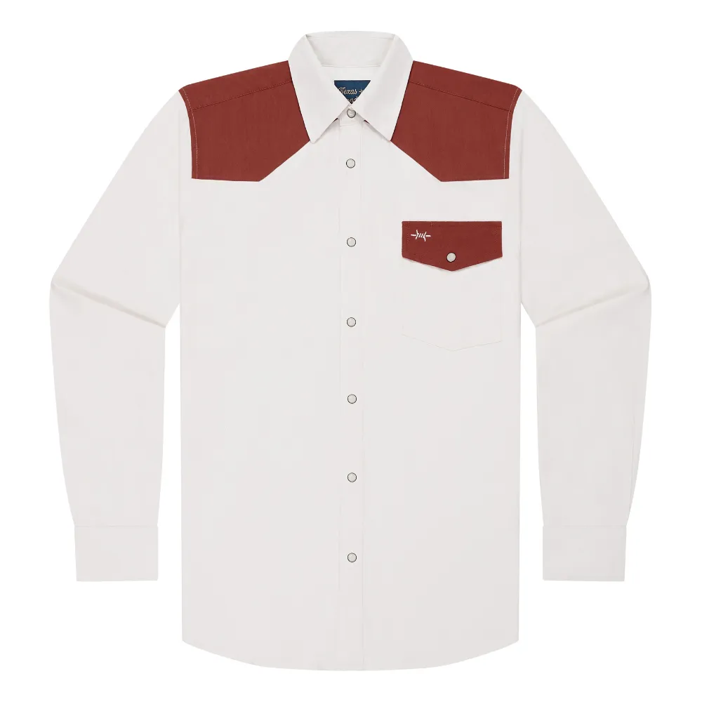 Western Field Shirt - Frontera Maroon sold by Texas Standard