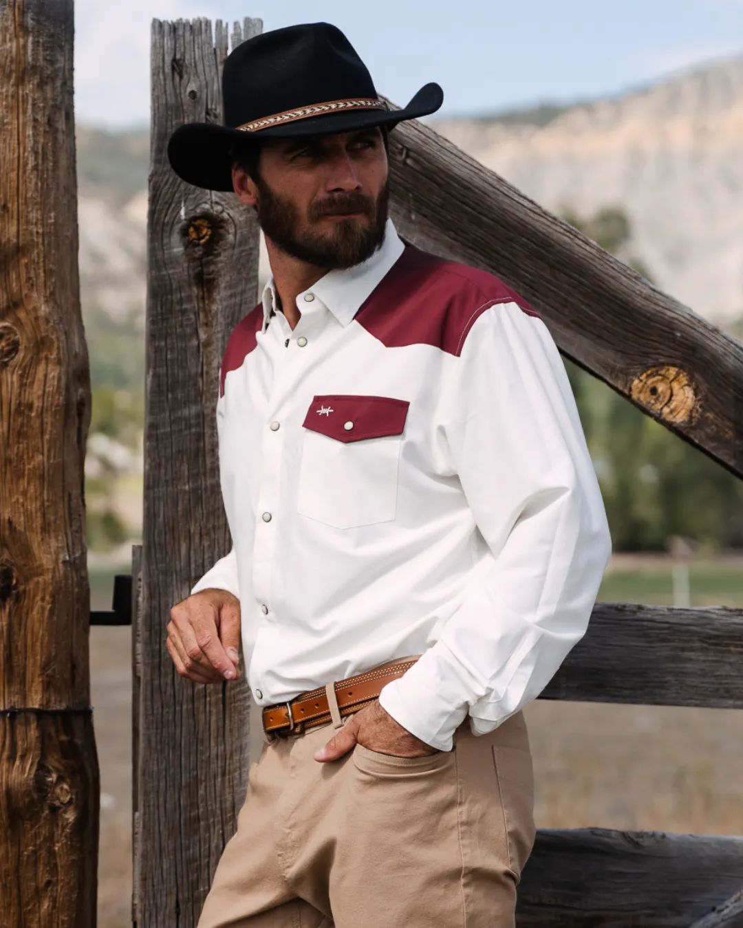Western Field Shirt - Frontera Maroon sold by Texas Standard product image thumbnail 3