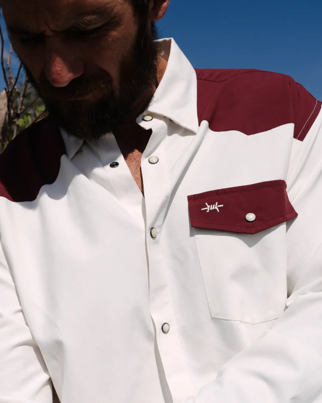 Western Field Shirt - Frontera Maroon sold by Texas Standard product image thumbnail 4