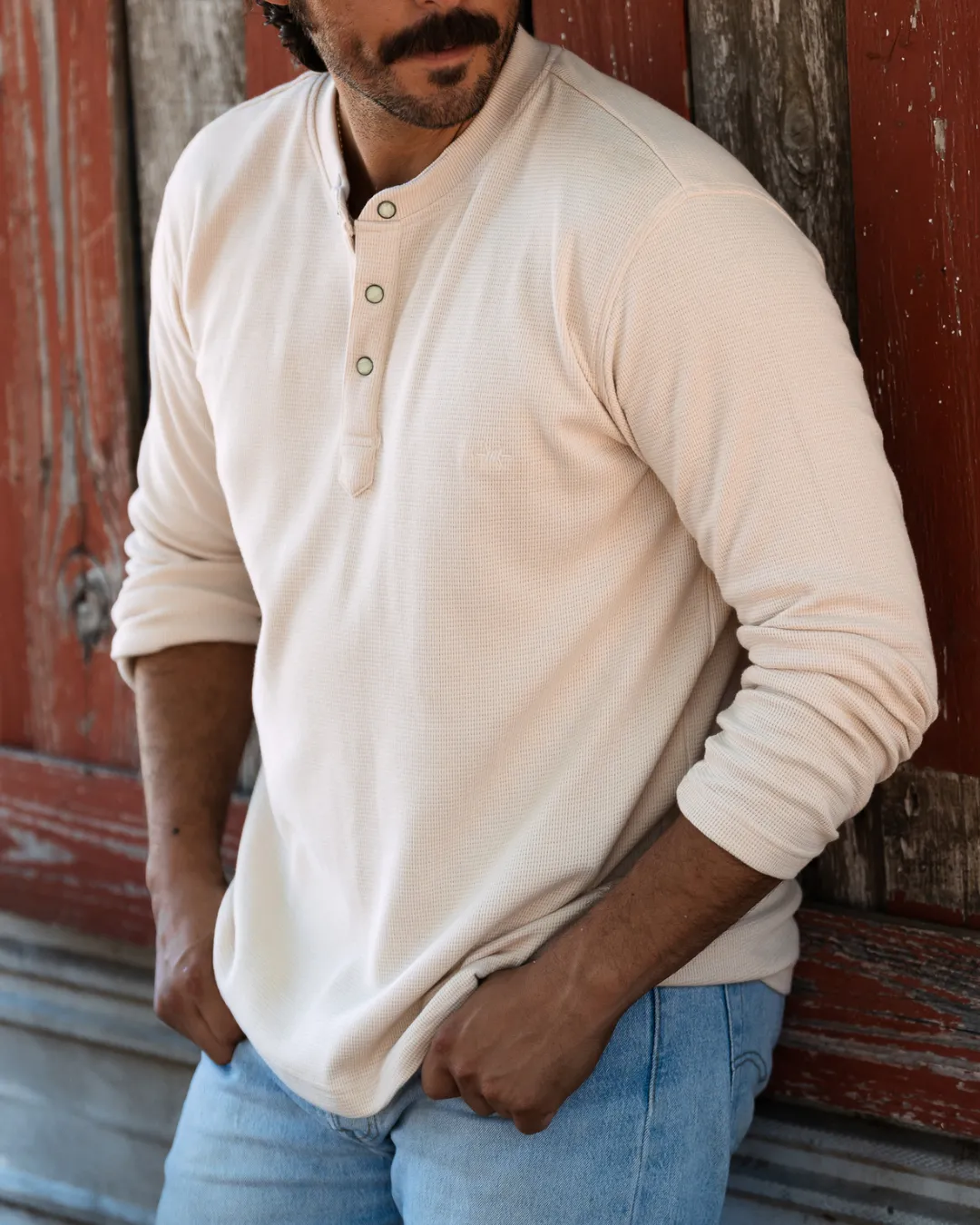 Standard Waffle Henley - Rawhide sold by Texas Standard product image thumbnail 4