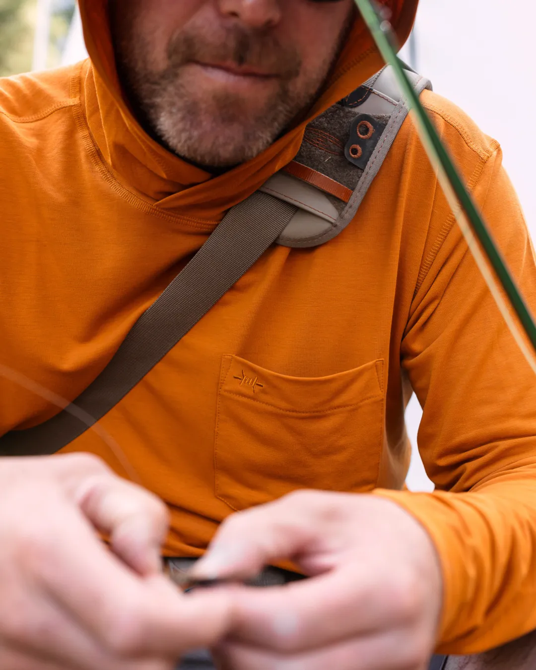 Brazos Hoodie - Burnt Orange sold by Texas Standard product image thumbnail 3