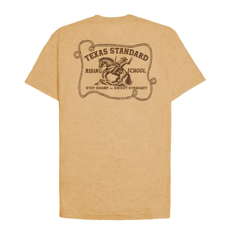 Heritage Printed Tee - Riding School sold by Texas Standard