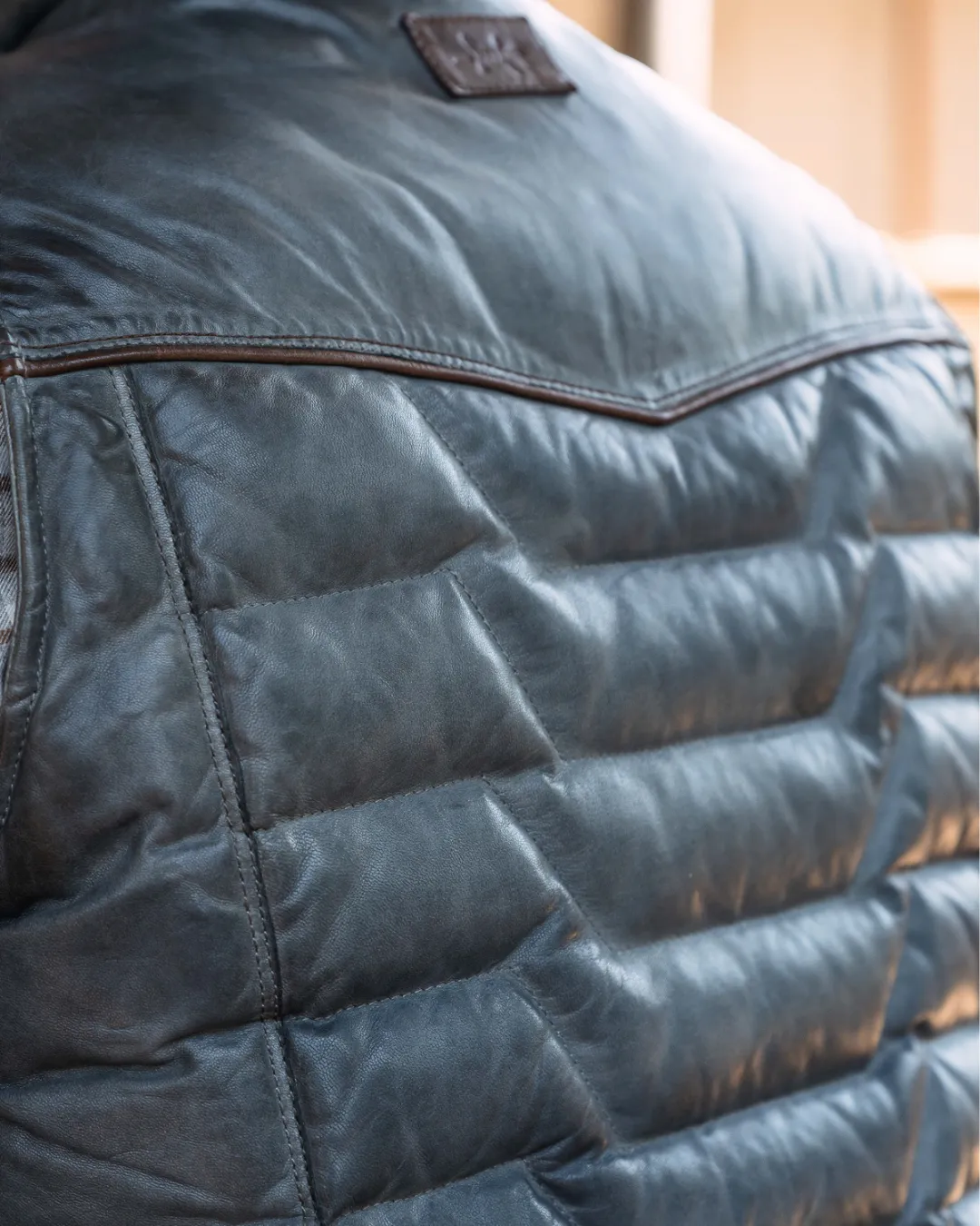 Maverick Leather Vest - Slate sold by Texas Standard product image thumbnail 4
