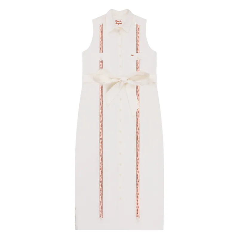 Tejas Guayabera Dress Midi Length - Gabriel sold by Texas Standard