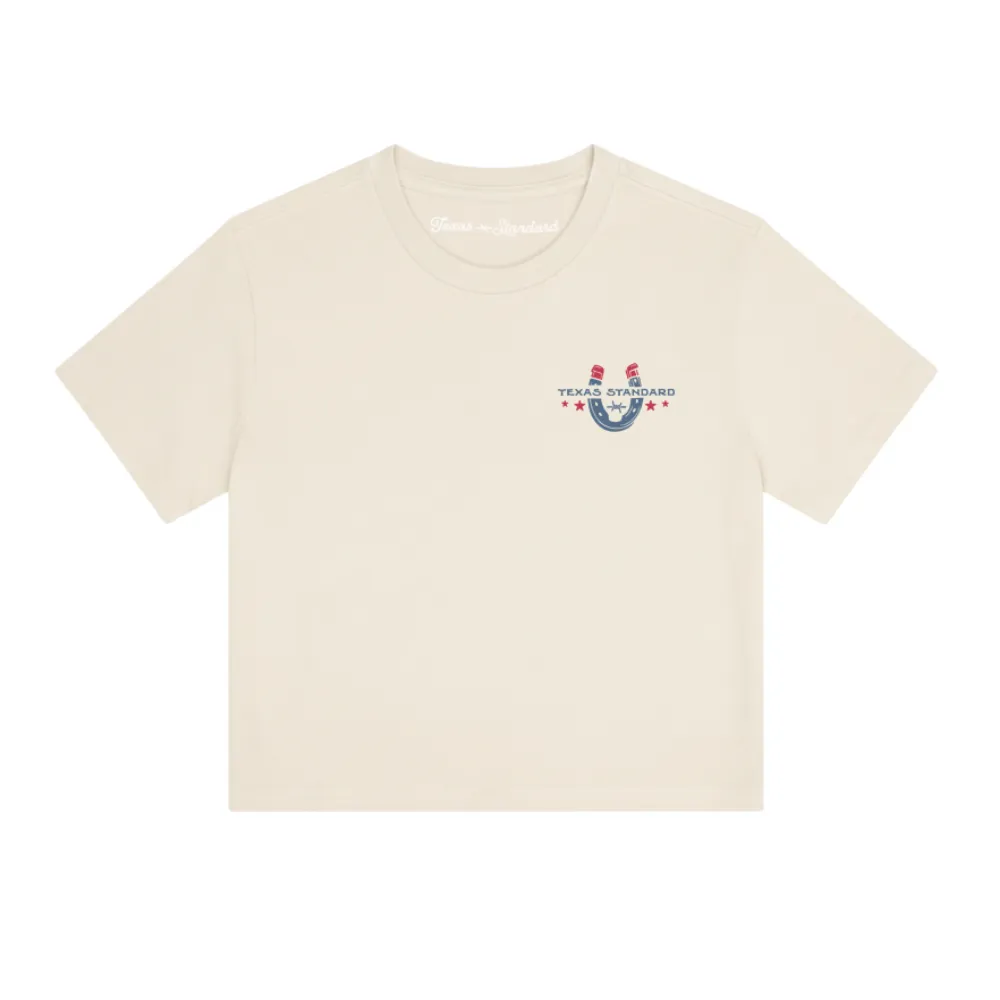 Women's Crop Tee - No Work No Luck sold by Texas Standard product image thumbnail 2