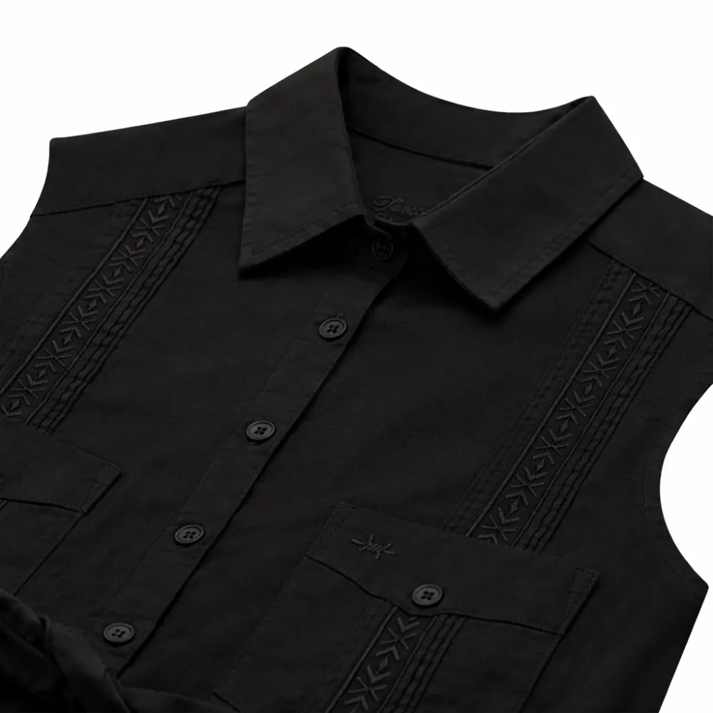 Tejas Guayabera Dress Midi Length - Diablo sold by Texas Standard product image thumbnail 2