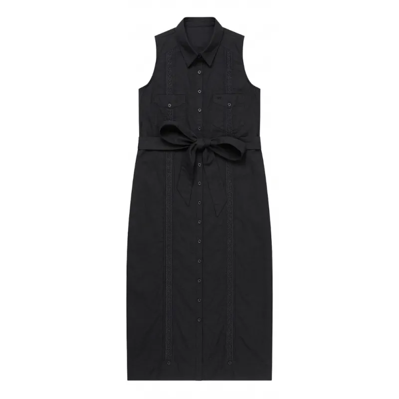 Tejas Guayabera Dress Midi Length - Diablo made by Texas Standard