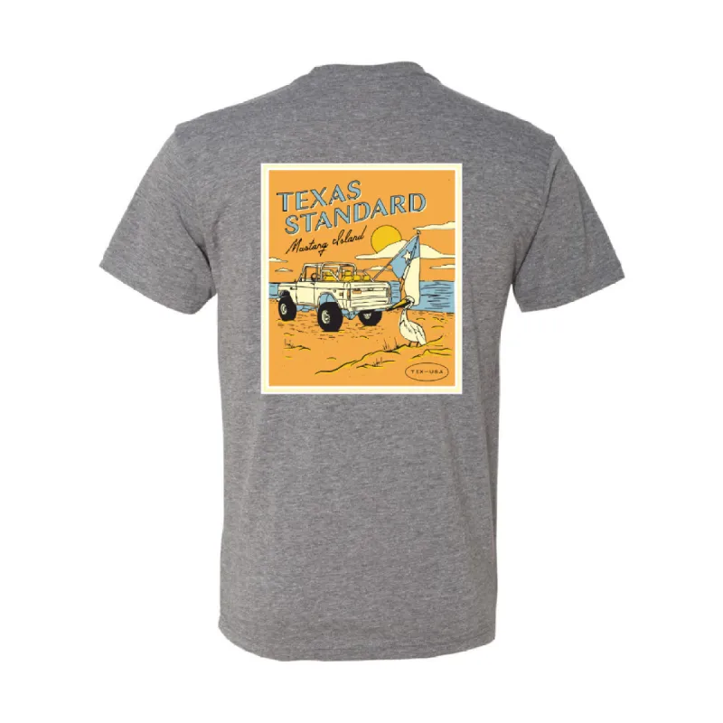 Landmark Heritage Printed Tee - Mustang Island sold by Texas Standard