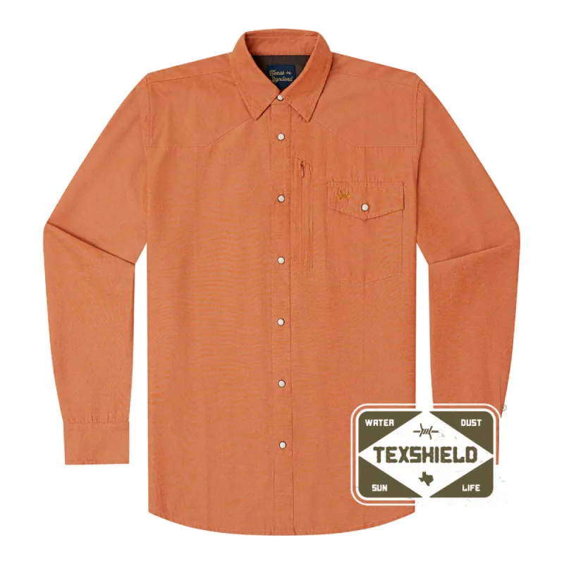 Western Field Shirt - Burnt Orange sold by Texas Standard